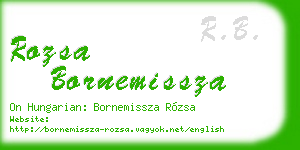 rozsa bornemissza business card